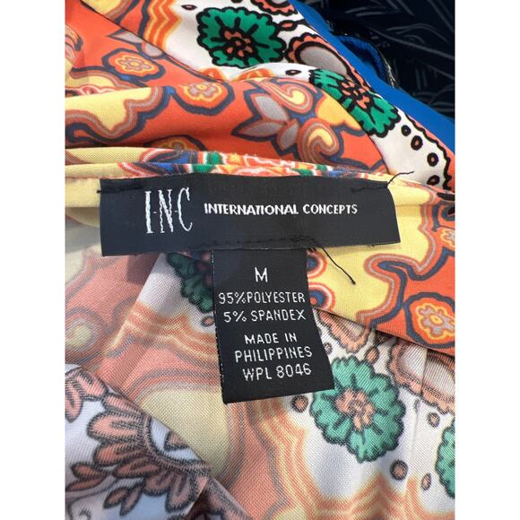 INC International Concepts Women’s Paisley Boho Summer Dress Size M Multicolor - Picture 5 of 5
